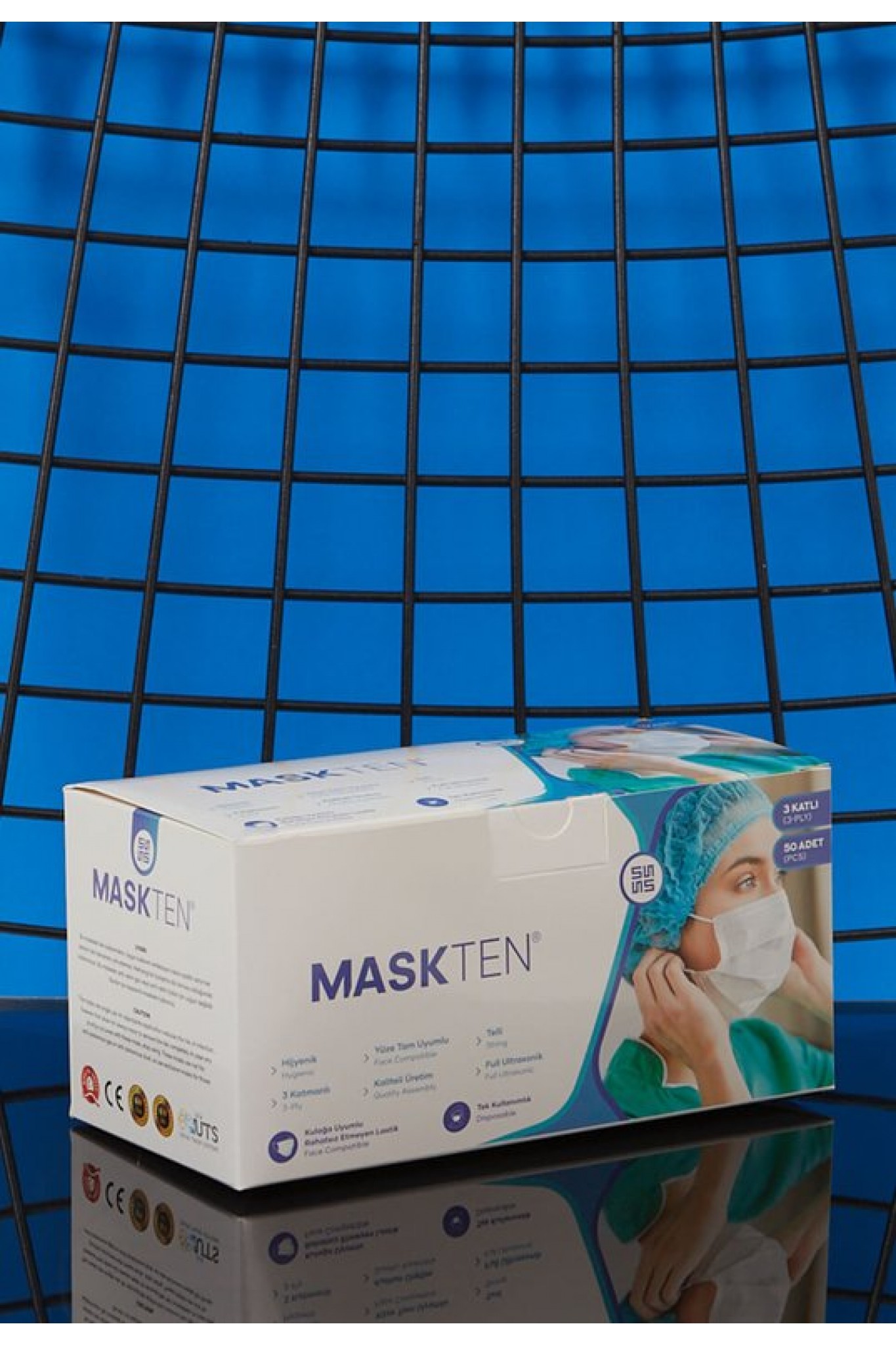 10 Lu Cerrahi Yüz Maskesi