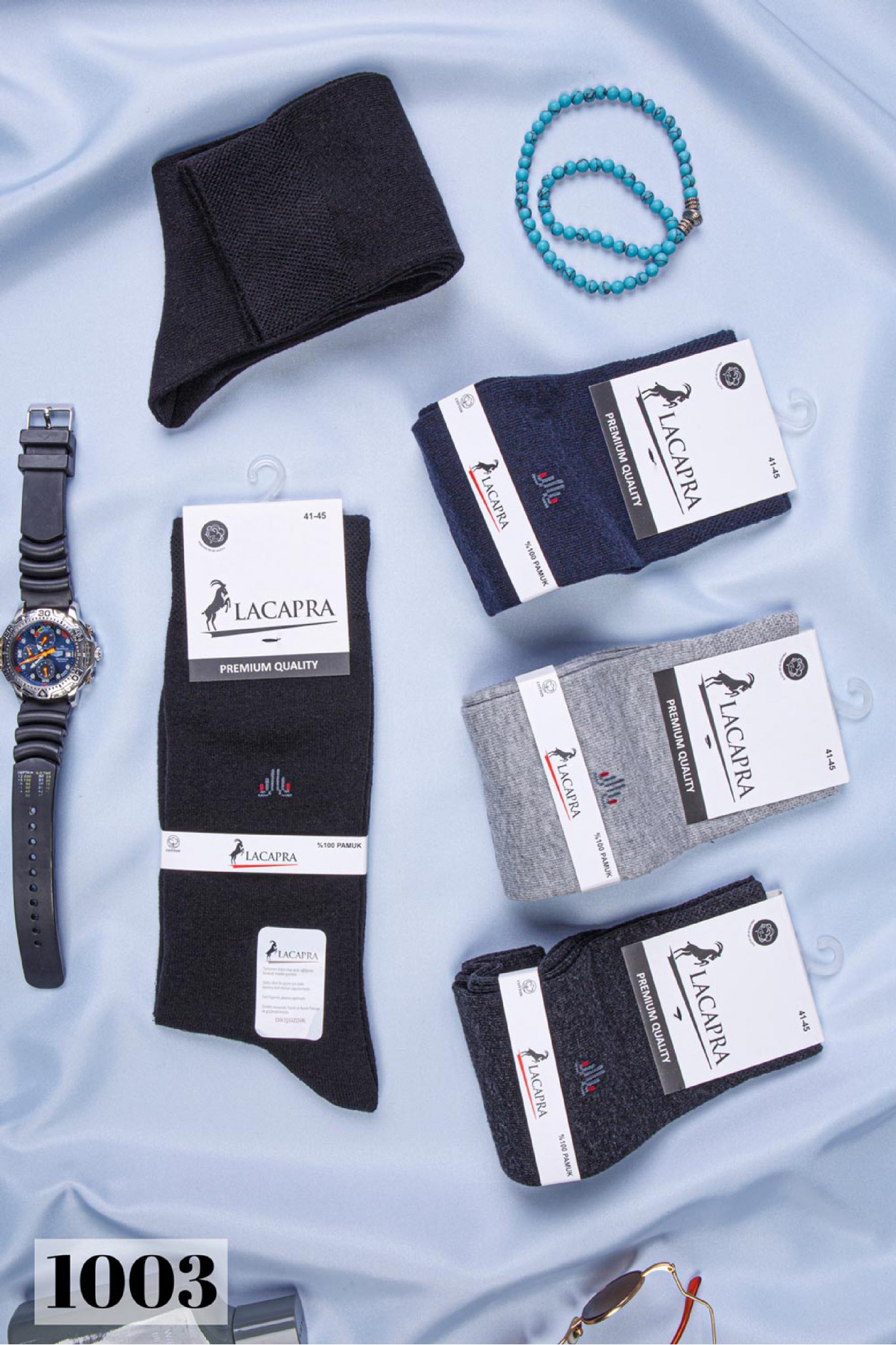 Lacapra Carde Lık Penye Erkek Çorap 12'li