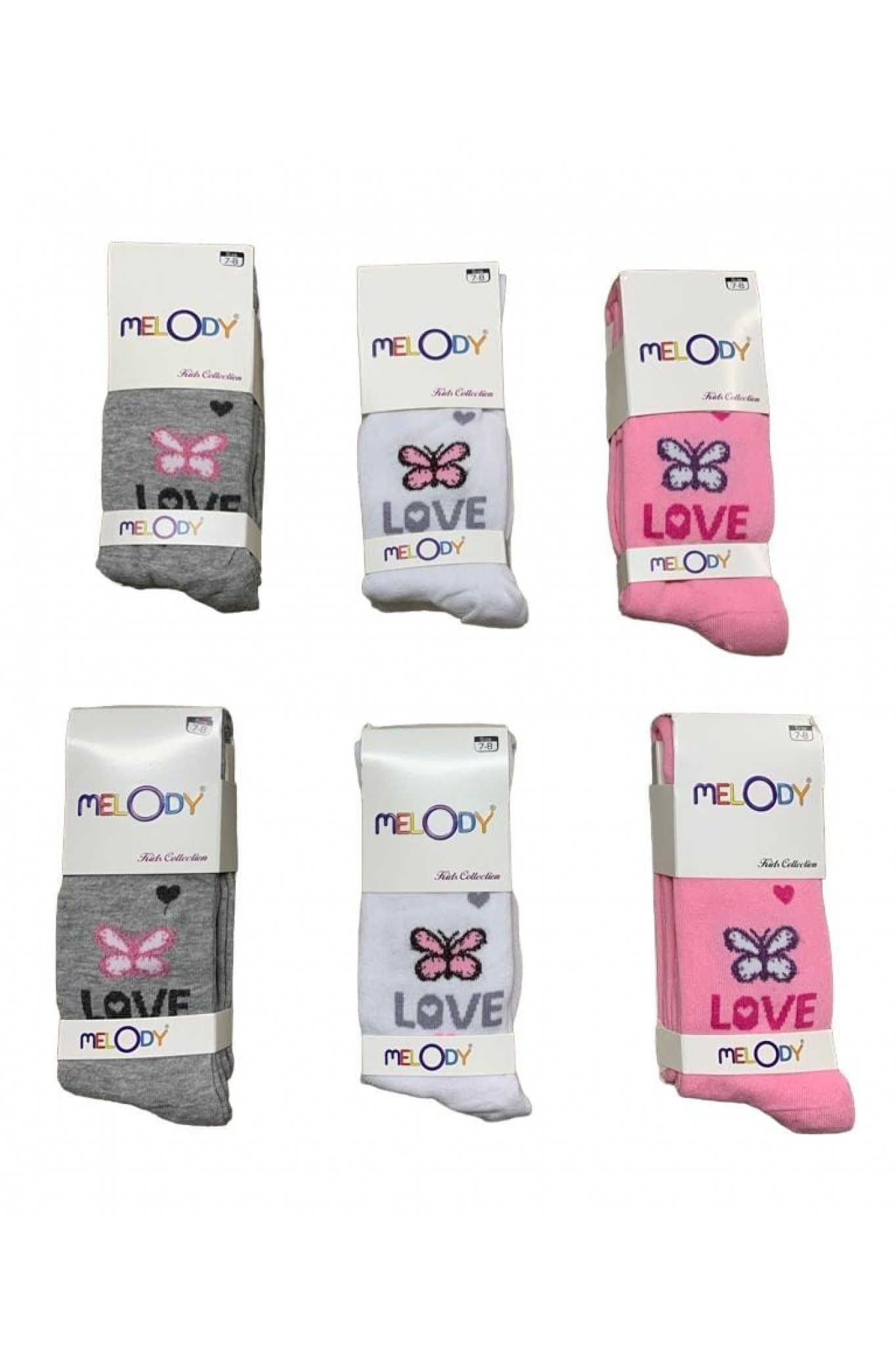 Melody Çocuk Külotlu Çorap 6'lı