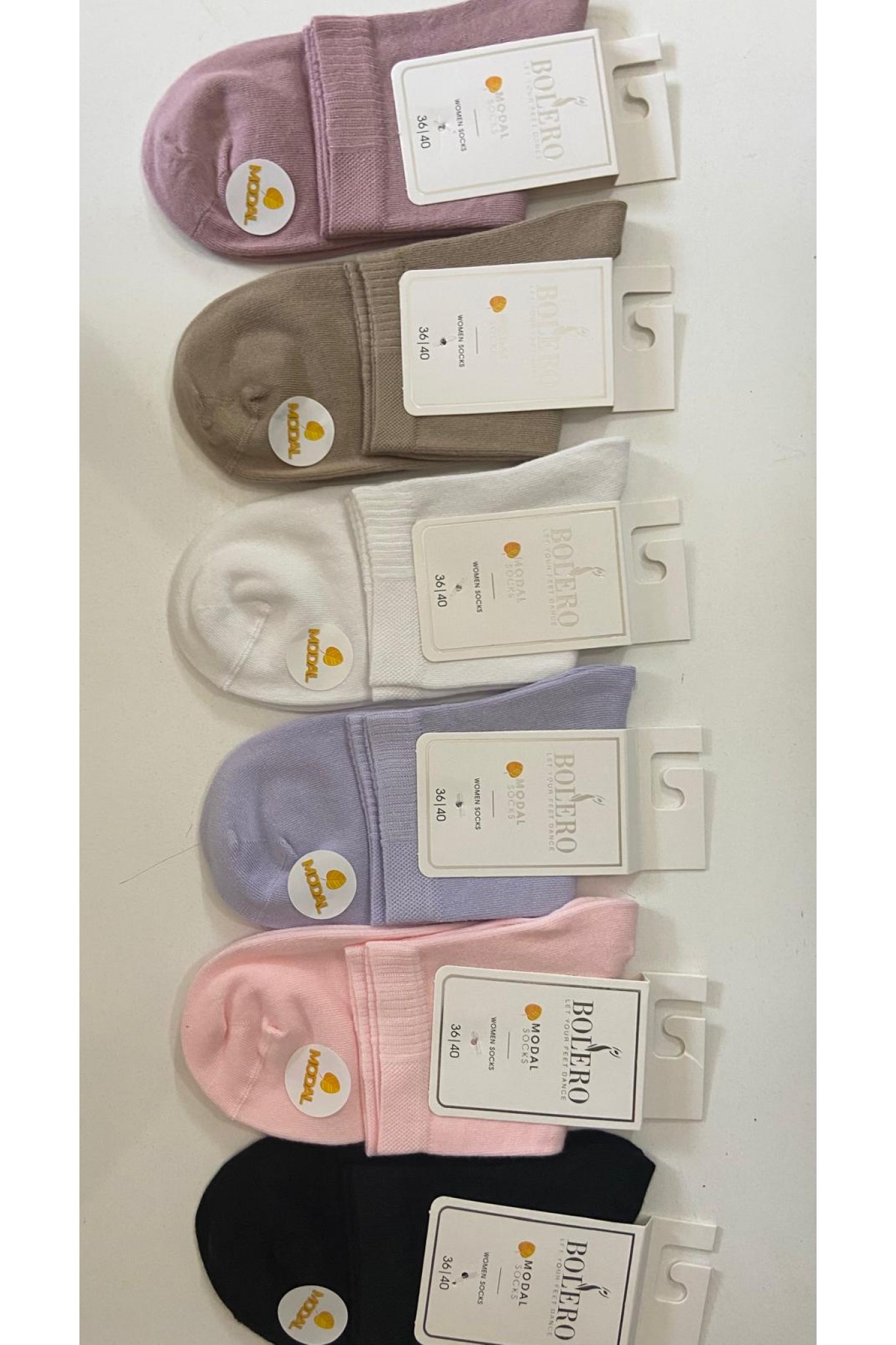 Bolero Kadın Lüks Modal Çorap 12'li