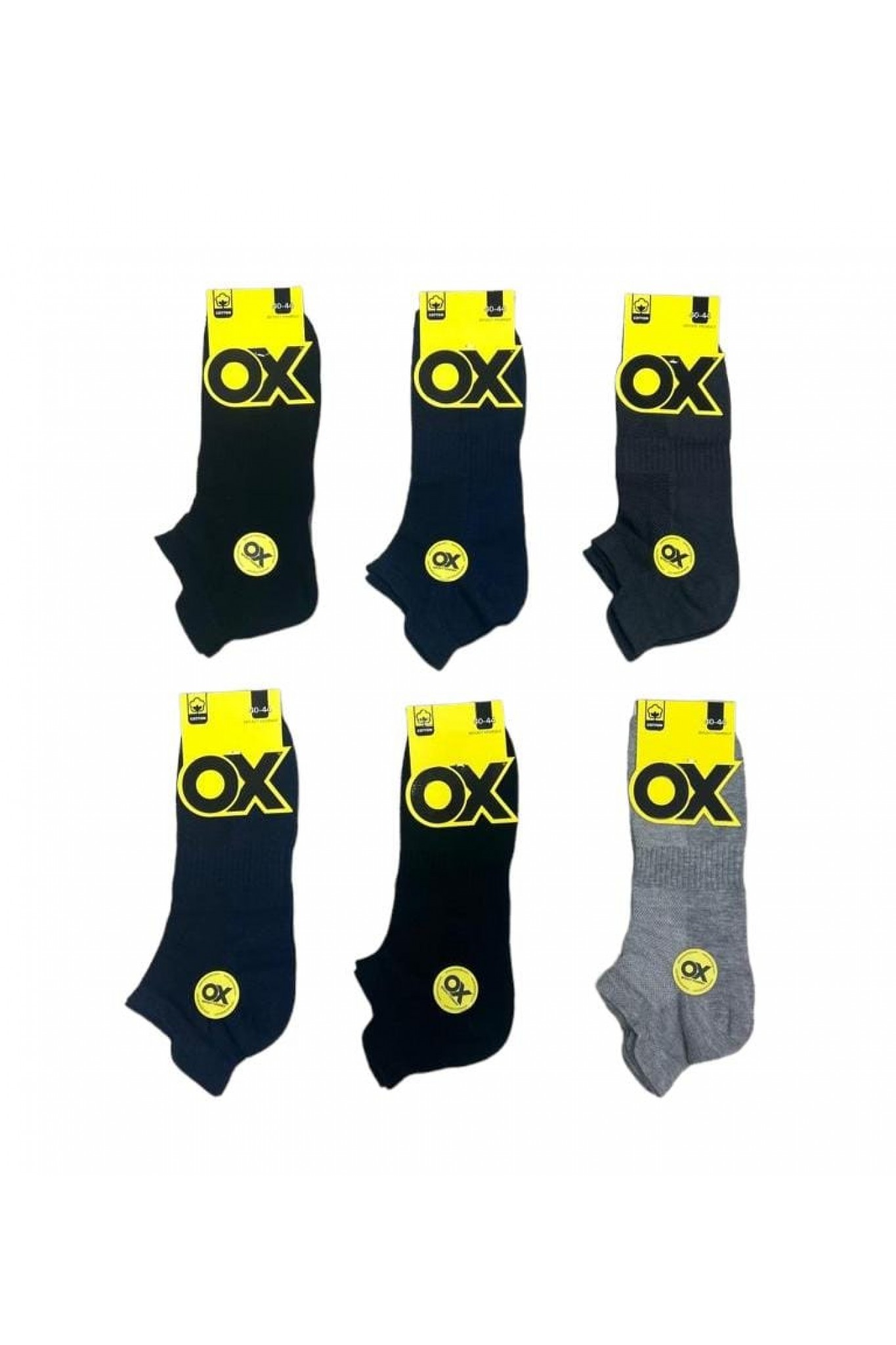 Ox Erkek Patik Çorap 12'li