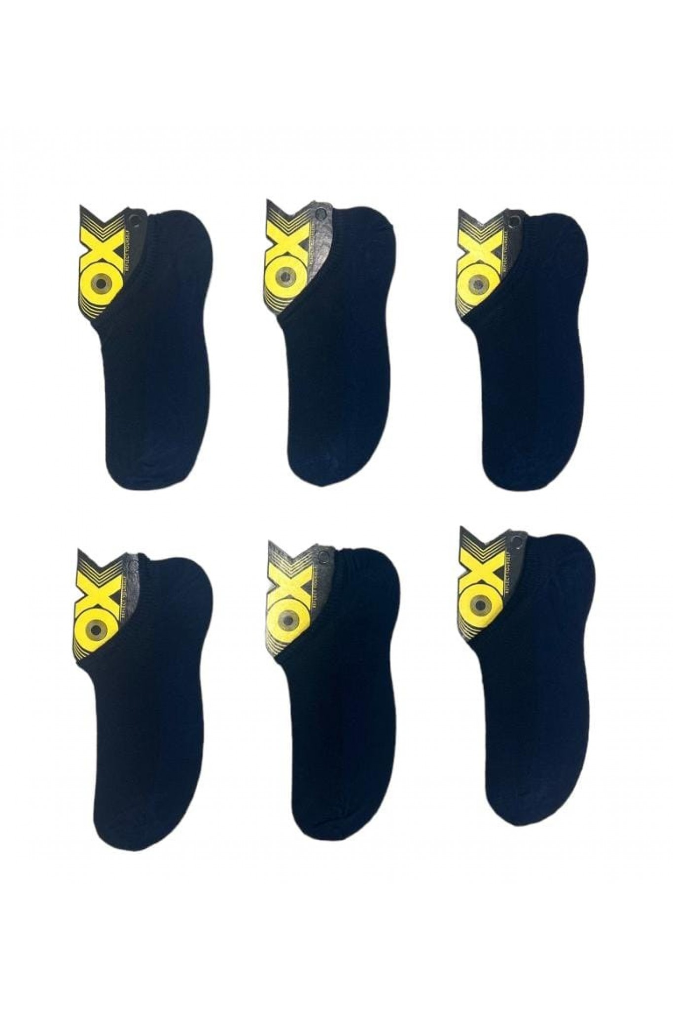 Ox Erkek Sneakers Dıkıssız Çorap 12'li