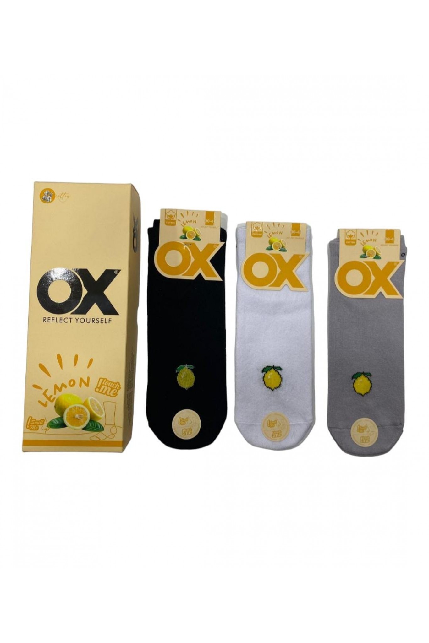 Ox Kadın Meyveli Kokulu Patik Limon 6'lı