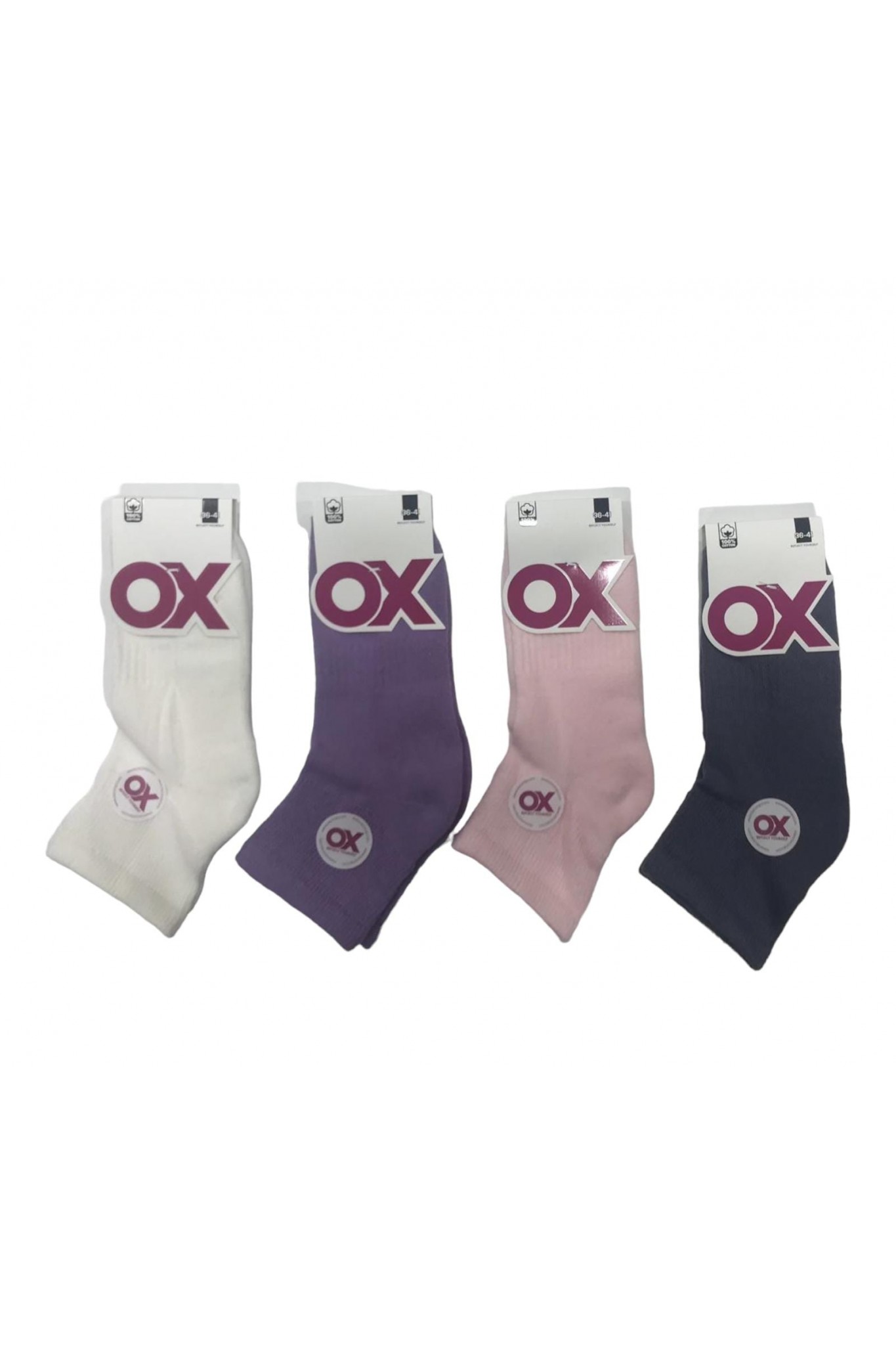 Ox Kadın Havlu Patik 12'li