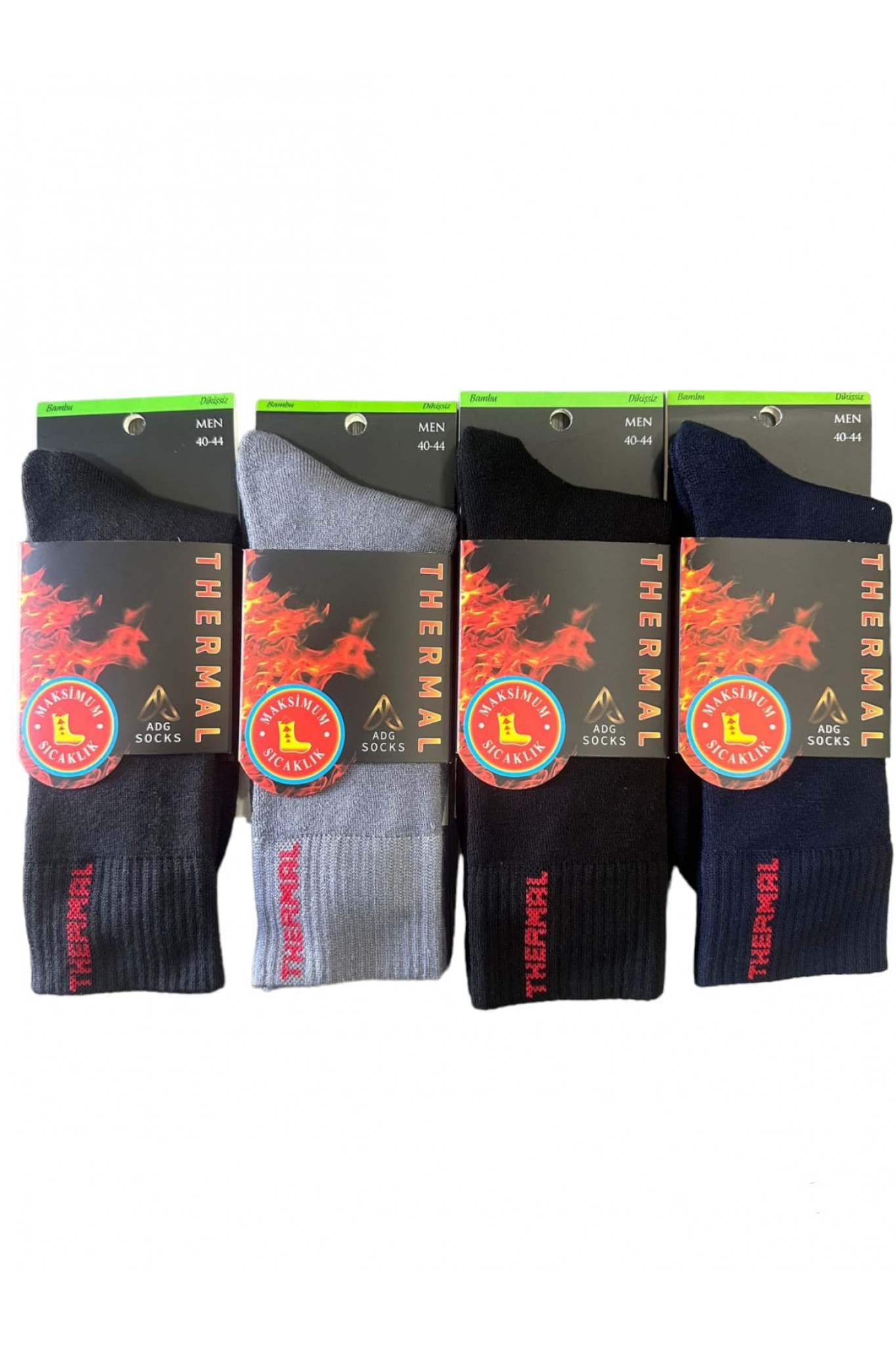 Adg Erkek Bambu Thermal Çorap 12'li