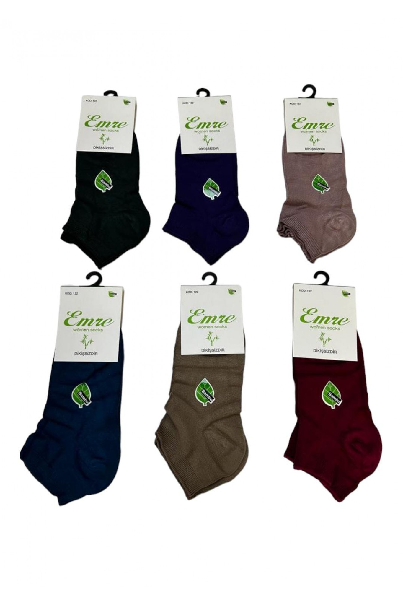 Emre Kadın Bambu Patik 12'li