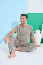 ELİTOL 9801-1 ERKEK KISA KOL PİJAMA TAKIM