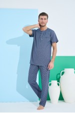 ELİTOL 9801-3 ERKEK KISA KOL PİJAMA TAKIM