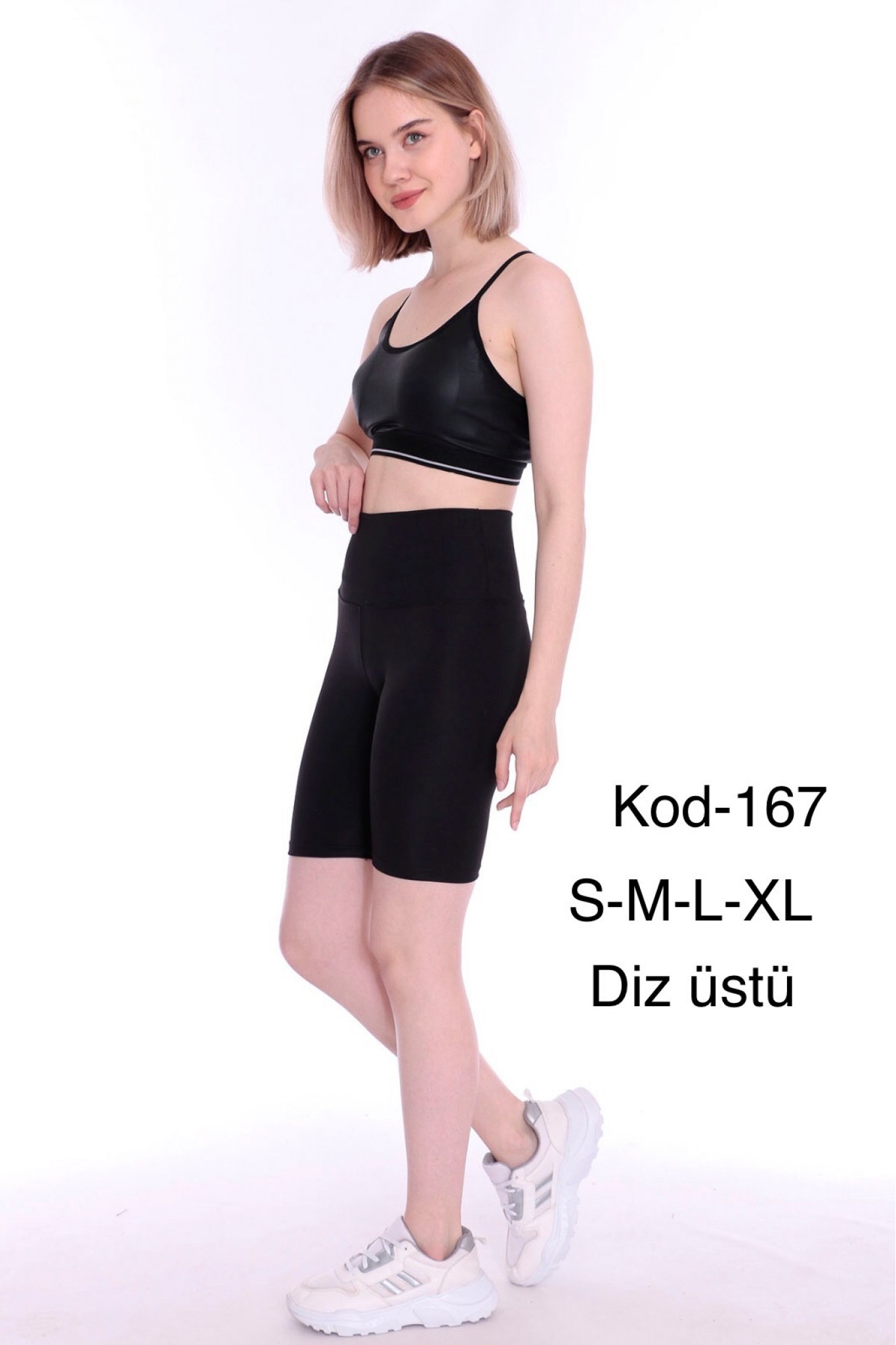 Dynamıc Kadın Siyah Diz Üstü Tayt