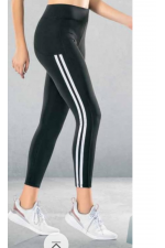 DYNAMIC BAYAN SİYAH ŞERİTLİ SPORCU TAYT