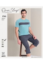 OVER SLEEP ERKEK POLEREN YEŞİL KAPRİ TAKIM