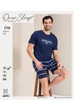 OVER SLEEP ERKEK POLEREN LACIVERT ŞORTLU TAKIM