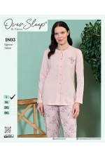 OVER SLEEP BAYAN POLEREN PEMBE BATTAL PİJAMA TAKIM