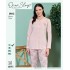 Over Sleep Kadın Poleren Pembe Battal Pijama Takım