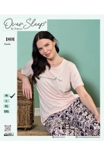 OVER SLEEP BAYAN POLEREN BEJ PİJAMA TAKIM