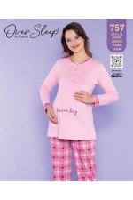 OVER SLEEP BAYAN POLEREN  LOHUSA PİJAMA TAKIM