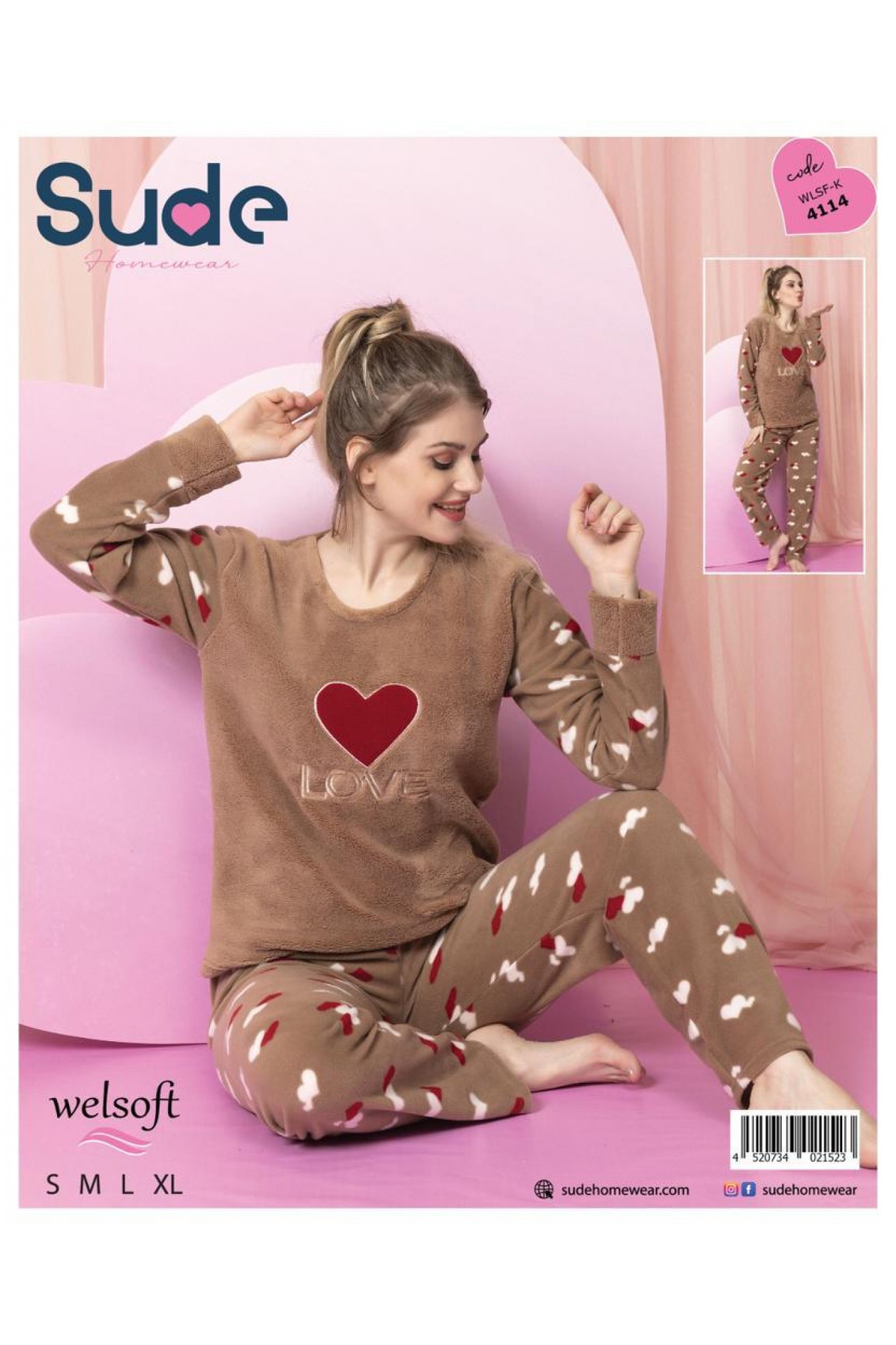 Sude Wlsf-K 4114 Genç Welsoft Pijama Takım