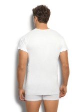 JIBER Erkek Beyaz Pamuklu Bisiklet Yaka Atlet 103