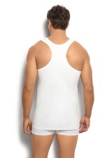 JIBER Erkek Beyaz Pamuklu Rambo Atlet 106