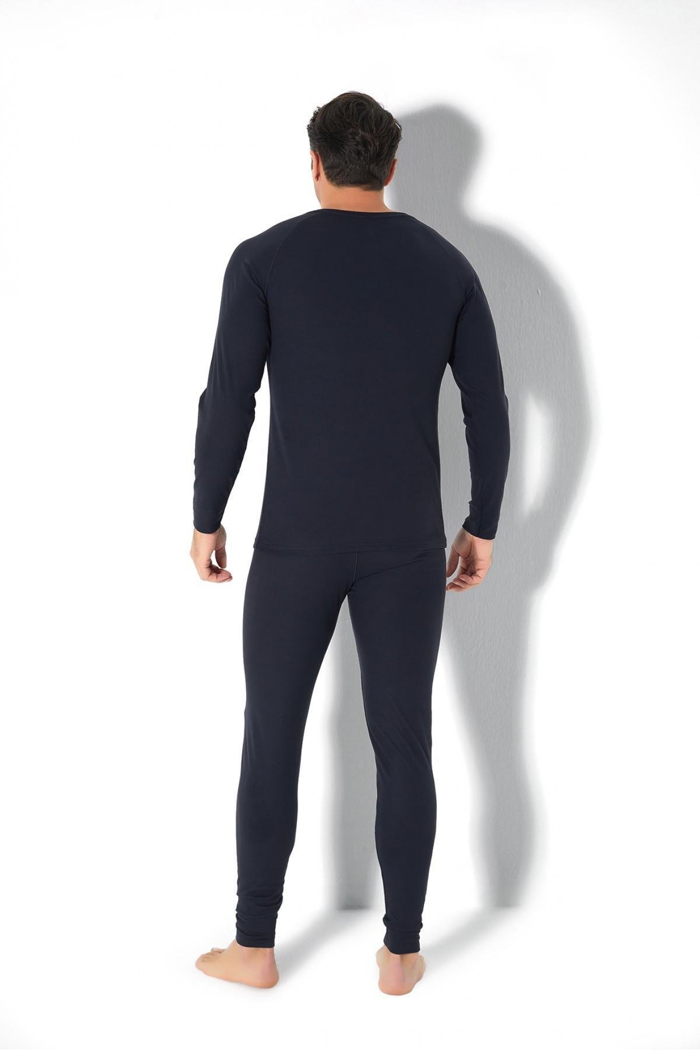 Erkek Isıtıcılı Termal İçlik Üst Siyah 173