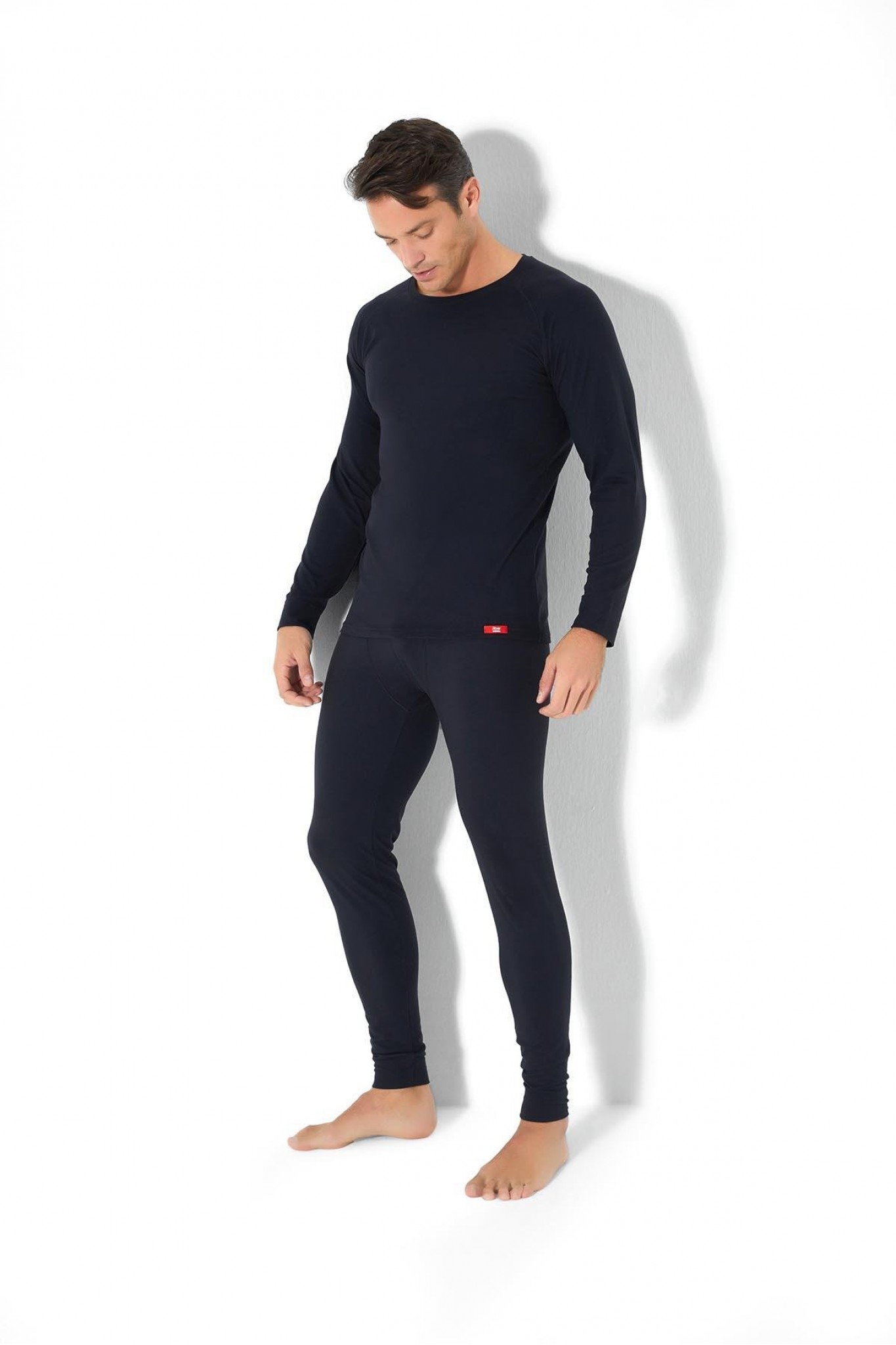 Erkek Isıtıcılı Termal İçlik Üst Siyah 173