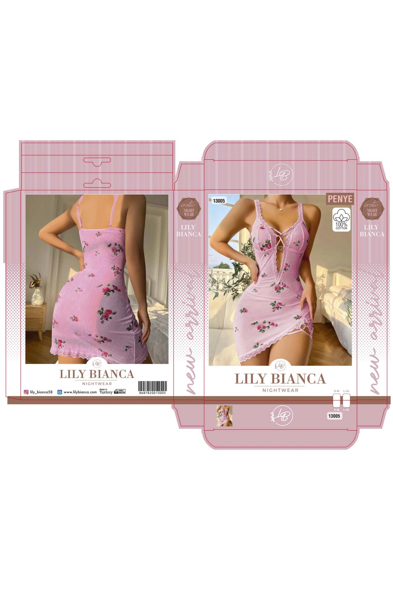 LİLY BİCNCA 13005 BAYAN FANTEZİ GECELİK