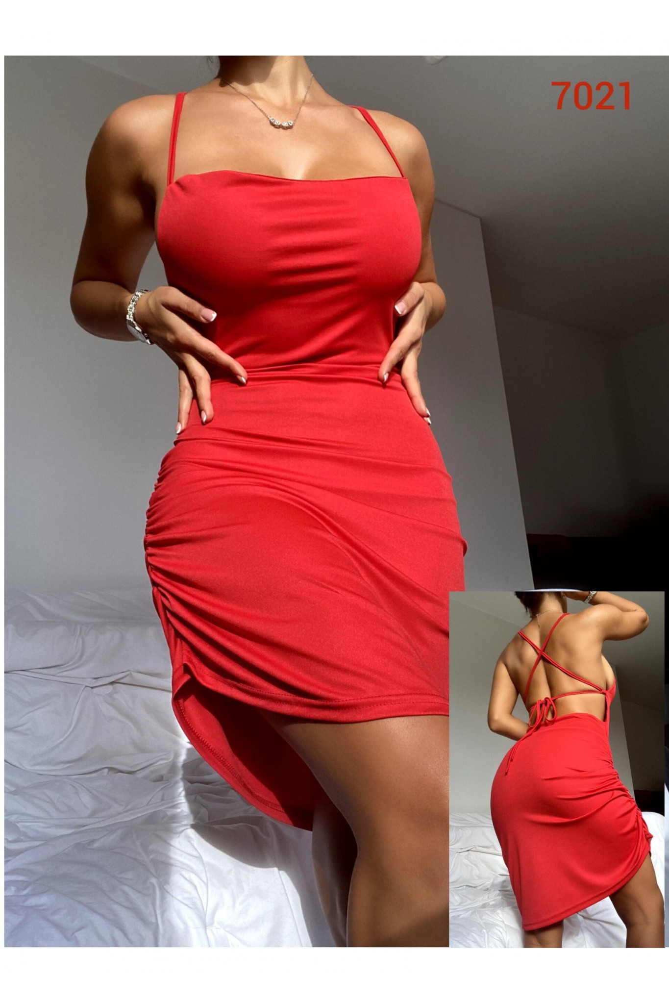 Beleng 7021 Kırmızı Fantazi Gecelik