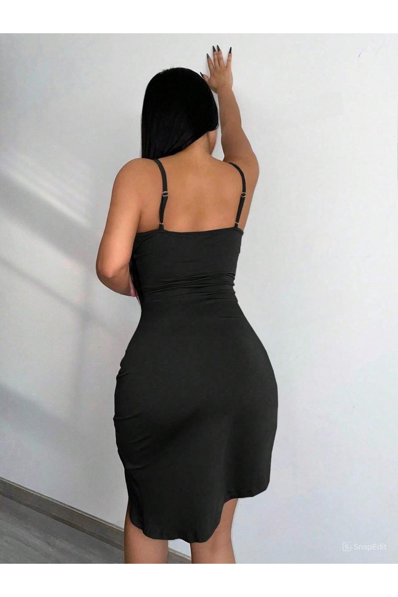 Beleng 7080 Lxl Siyah Elbise