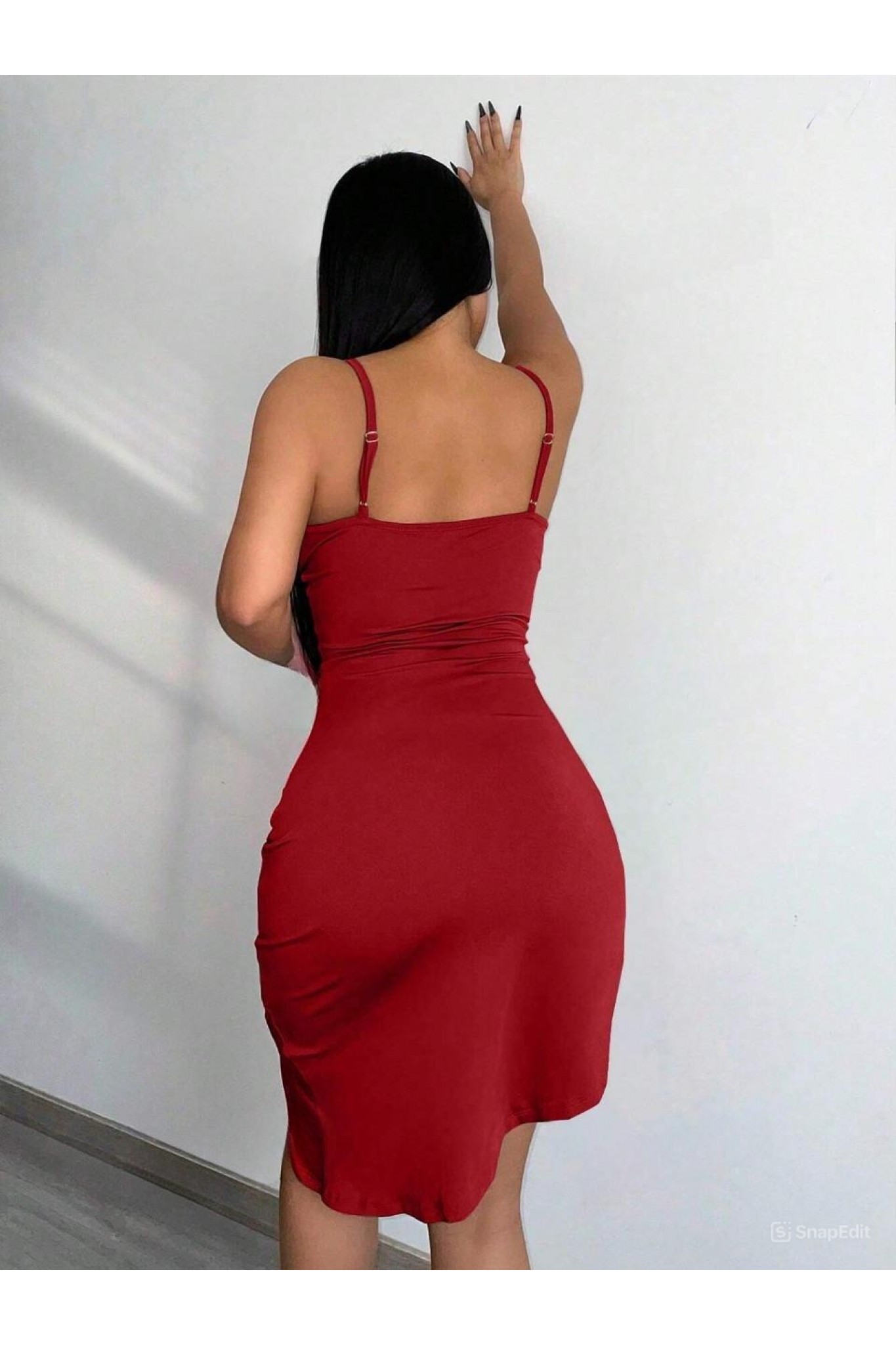 Beleng 7081 Bordo Elbise