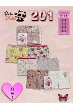 PANDA KIDS KIZ ÇOCUK EMPİRME DESENLİ BOXER