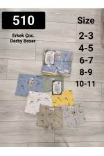 PANDA KIDS ERKEK ÇOCUK DERBY RİBANA BOXER