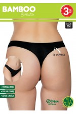 SORTİE BAYAN BAMBOO 3LÜ STRİNG KULOT ASORTİ