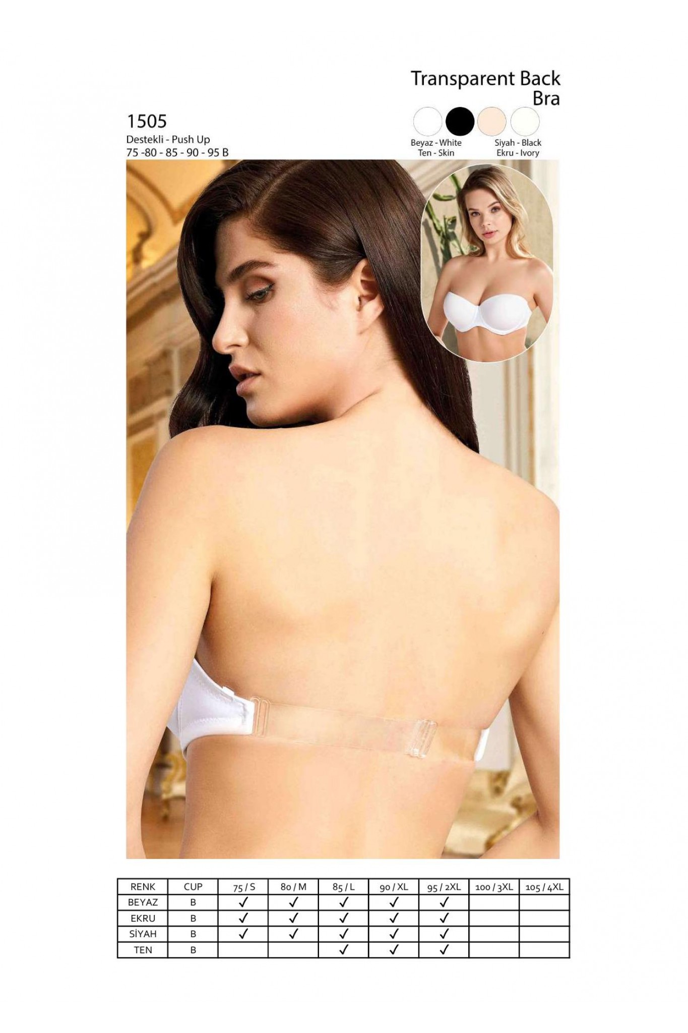 Nurteks 1505 Destekli Sütyen B Cup