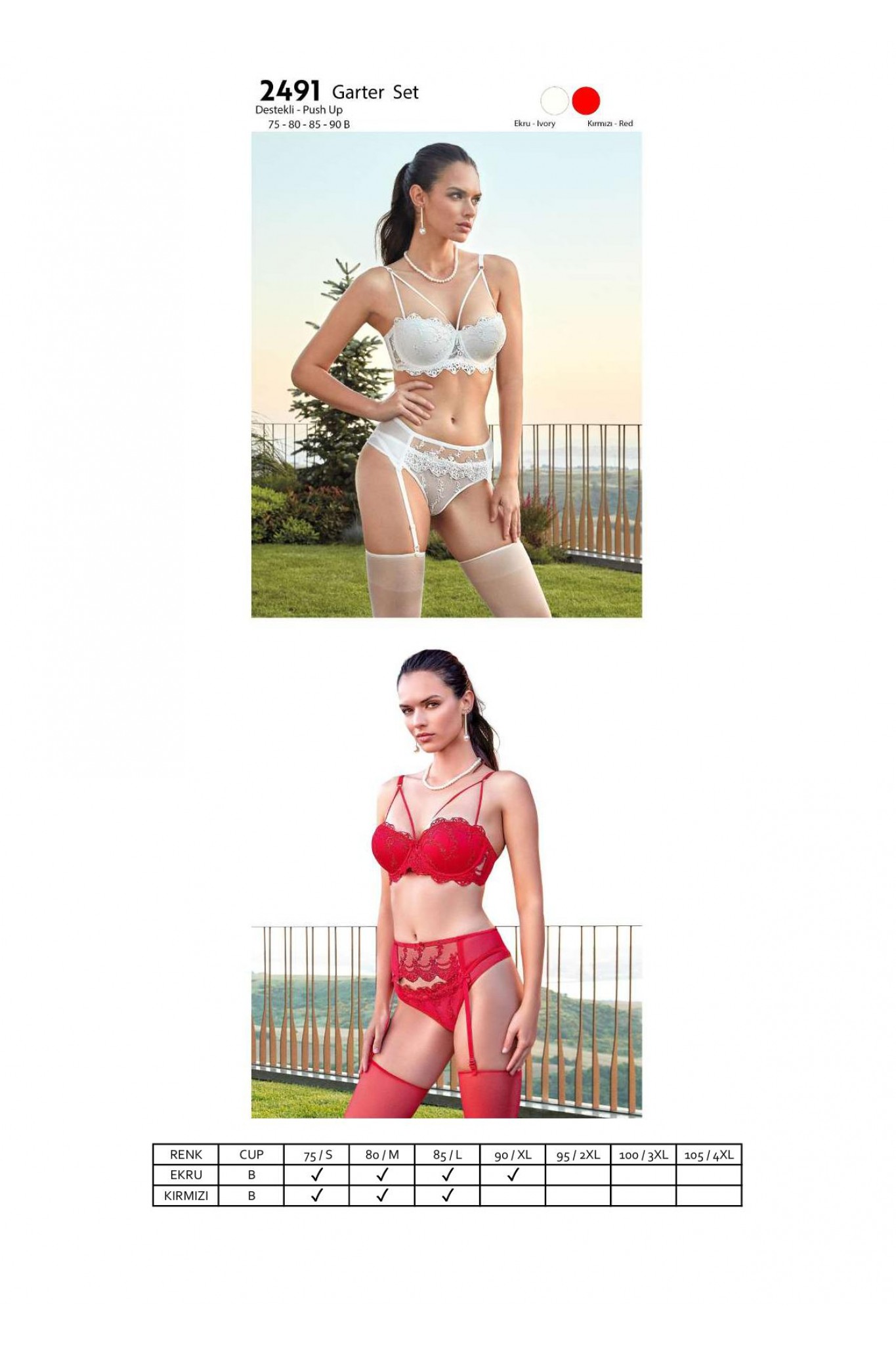 Nurteks 2491 Destekli Jartiyer Takım