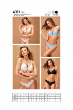 NURTEKS 4311 DESTEKSİZ SUTYEN TAKIM