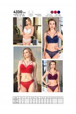 NURTEKS 4330 DESTEKLİ SUTYEN TAKIM