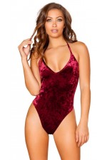 Night Light 3208 Boyundan Askılı Kadife Fantazi Gecelik