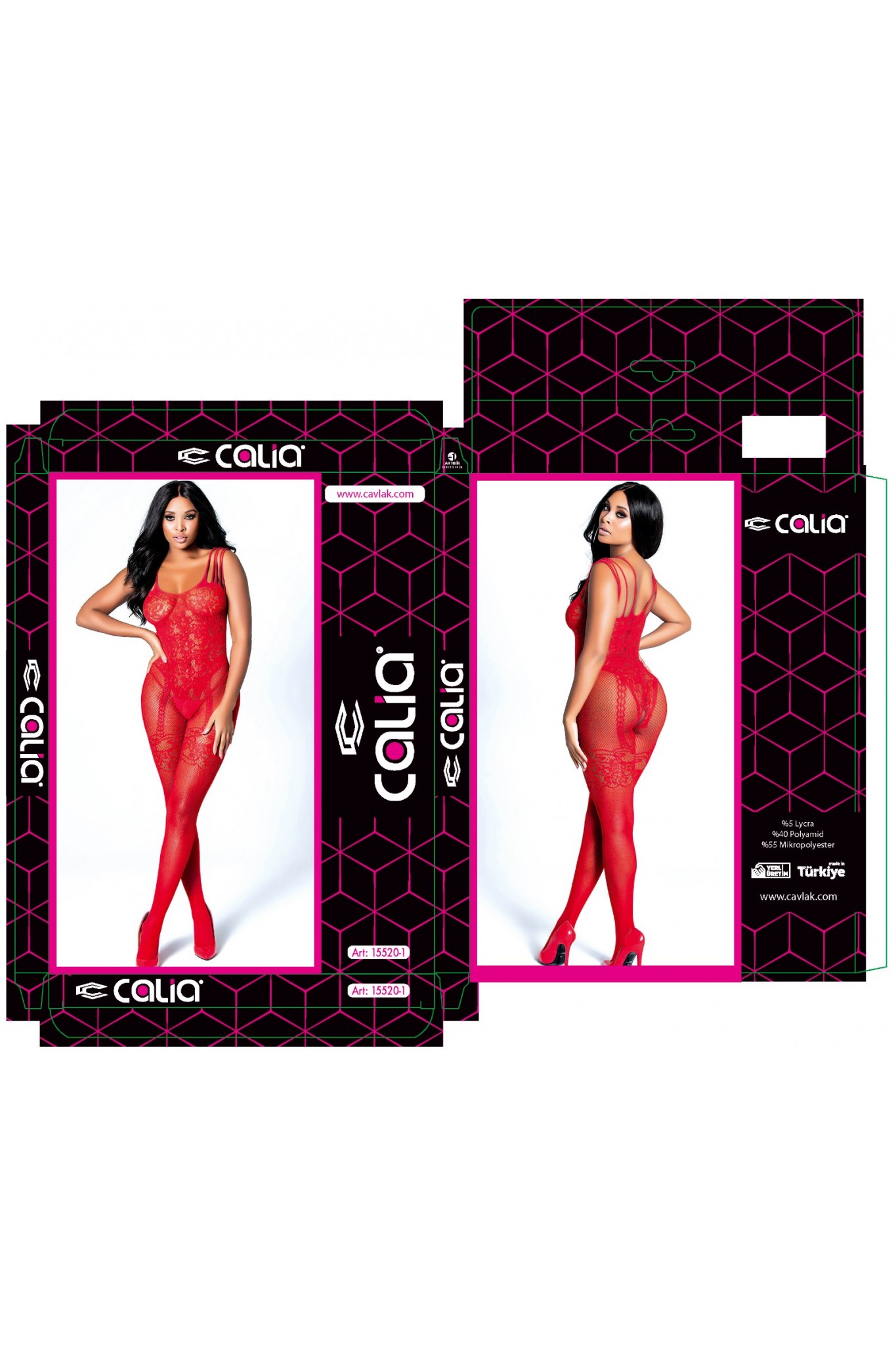 Calia Kadın Vucut Corabı RENK: Kırmızı