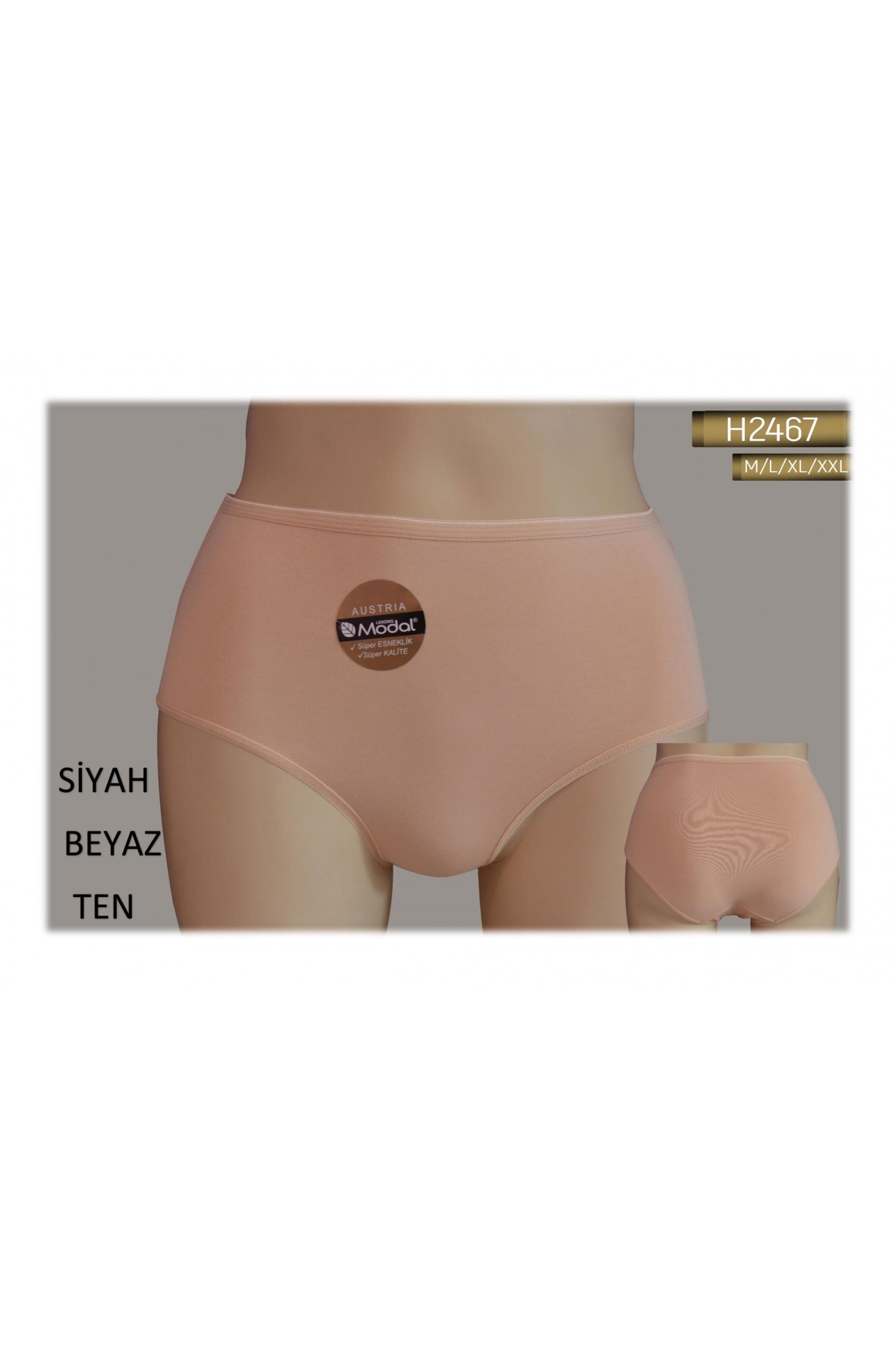 Helena H2467 Yuksek Bel Modal Slıp 12'li