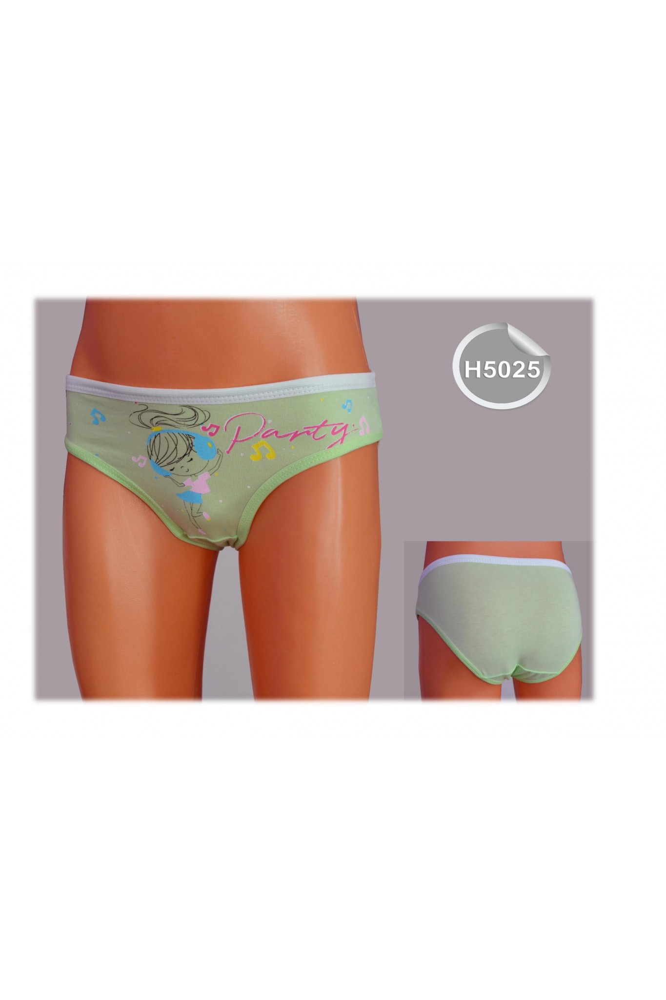 Helena H5025 Kız Cocuk Külot Party Baskı 12'li