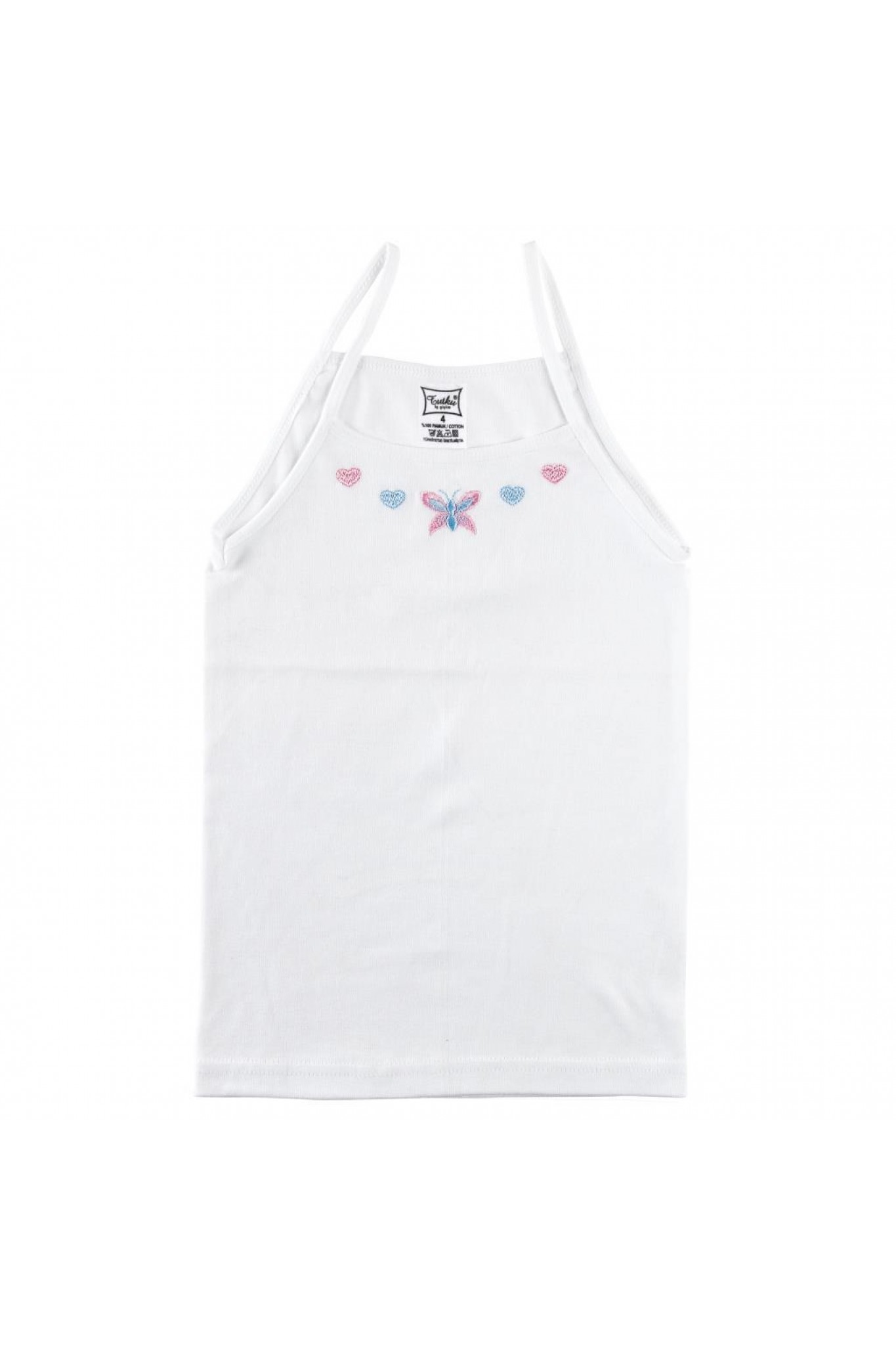 Tutku 0165 Kız İp Askılı İşlemeli 6'lı