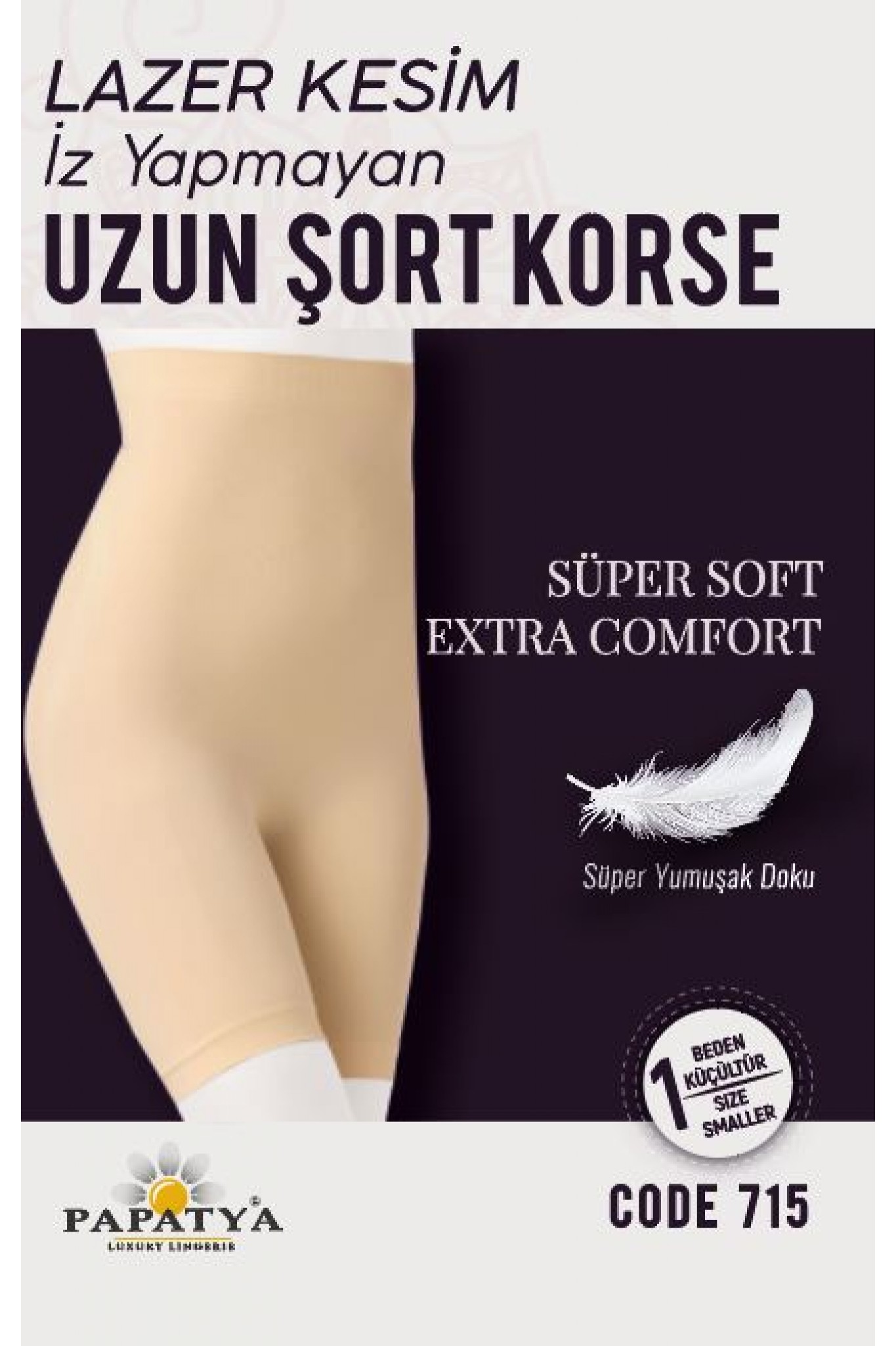 Papatya 715 Lazer Kesim Şort Korse
