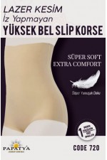 PAPATYA 720 LAZER KESİM YUKSEK BEL SLIP KORSE