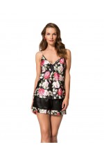 Moongirl 006 Bayan Fantazi Saten Gecelik