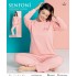 Senfoni 10221 Kadın Penye Uzun Kollu Somon Pijama Takım