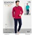 Senfoni 10306 Erkek Penye Modal Uzun Kollu Pijama Takım