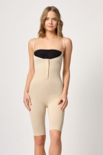 Emay 2093 Kadın Önden Agraflı Seamless Göğsü Açık Paçalı Korse