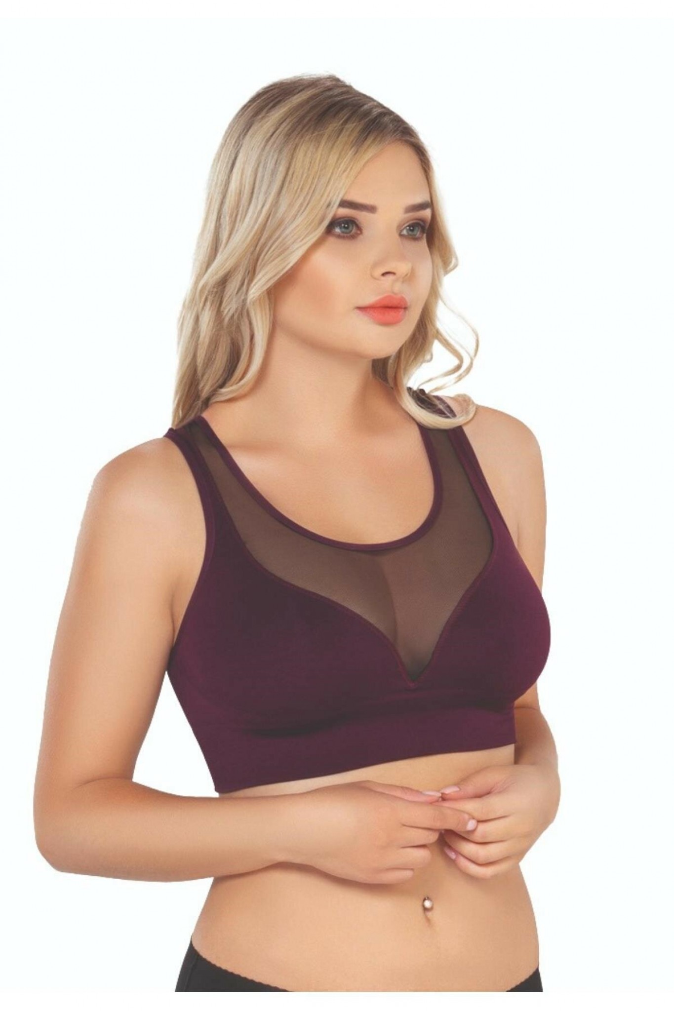 Mı 4028 Seamless Tüllü Toparlayıcı Sütyen