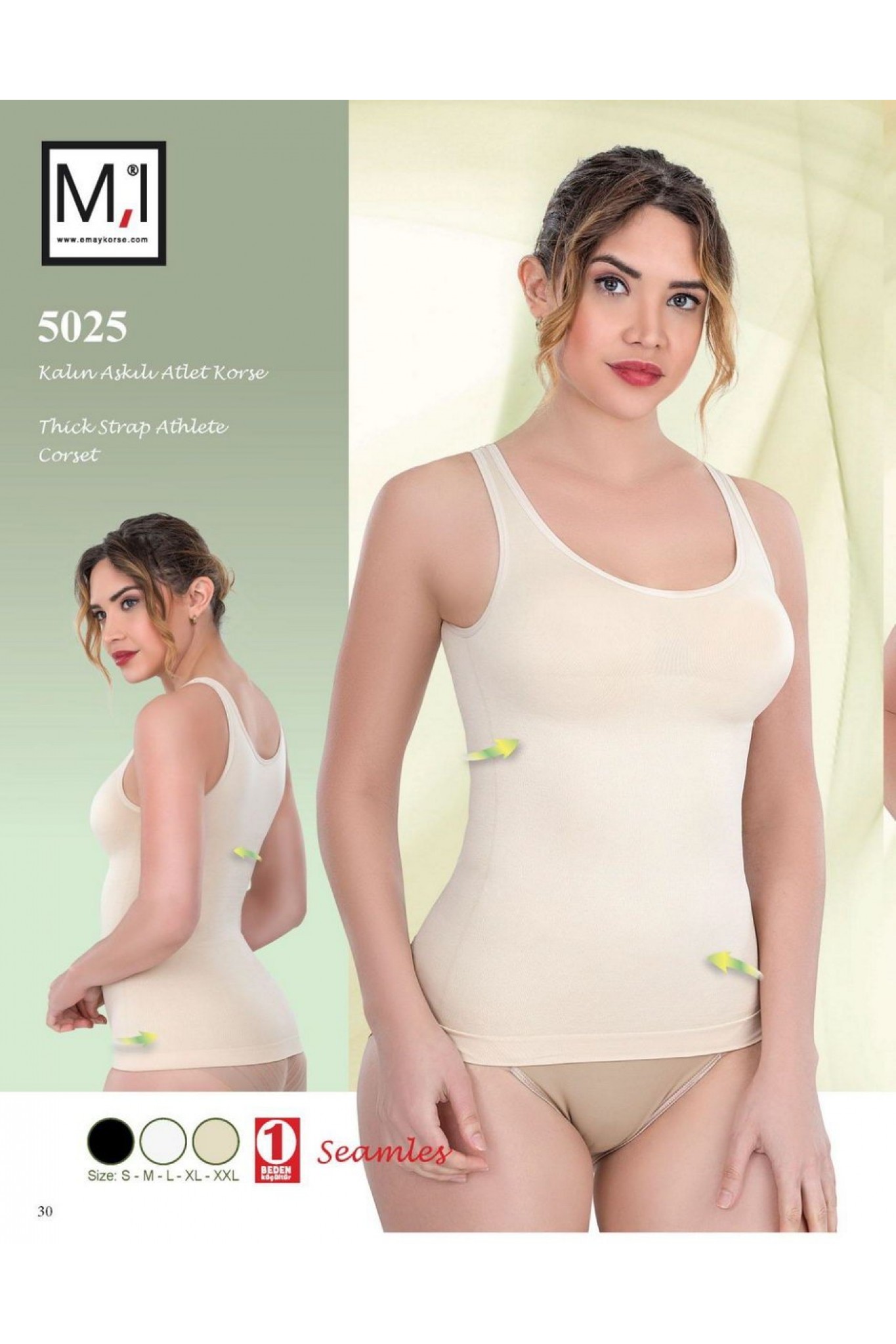 Mı 5025 Kalın Askılı Korse Atlet