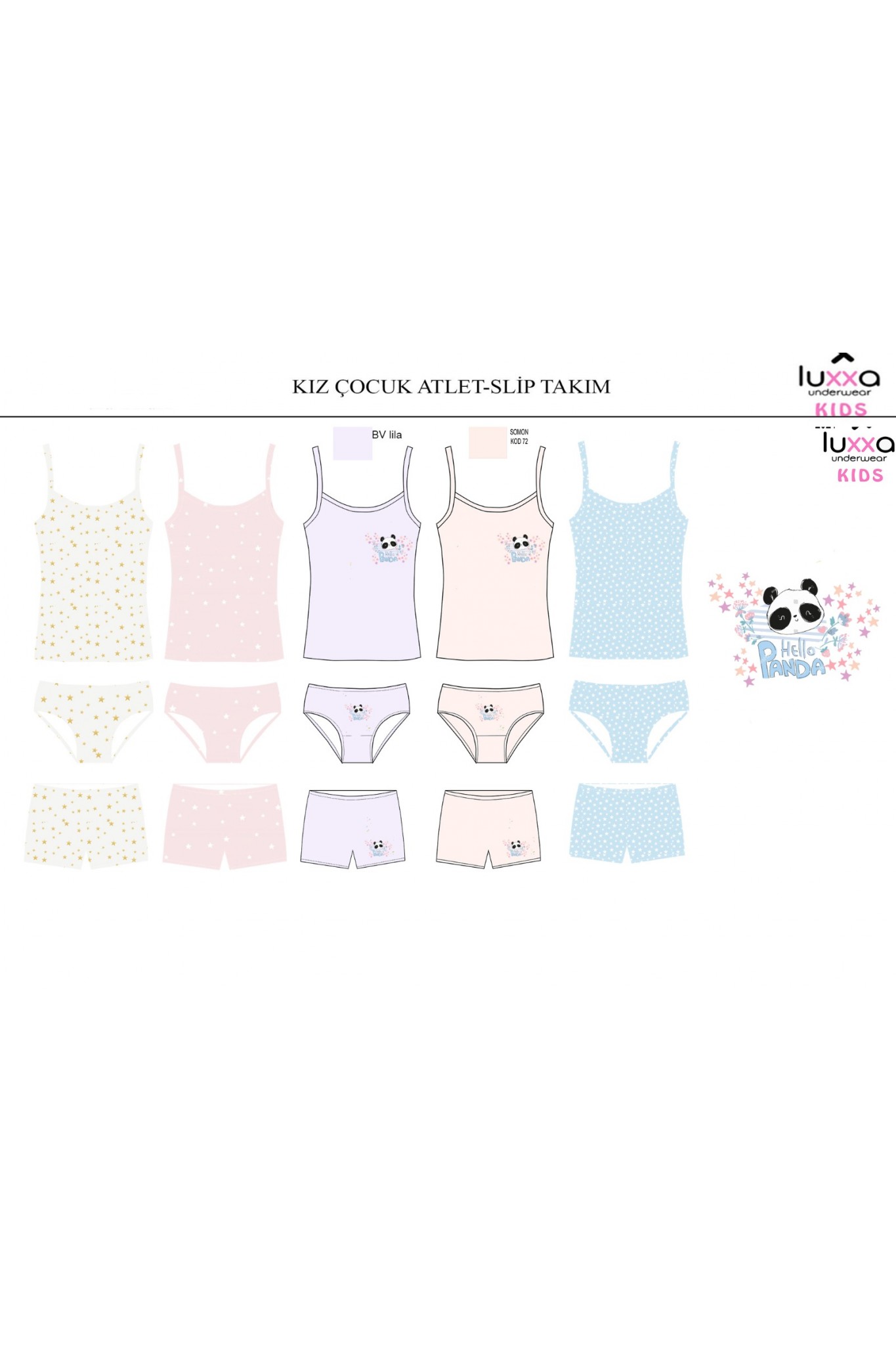 Luxxa 1606 Kız Çocuk Külot 10'lu